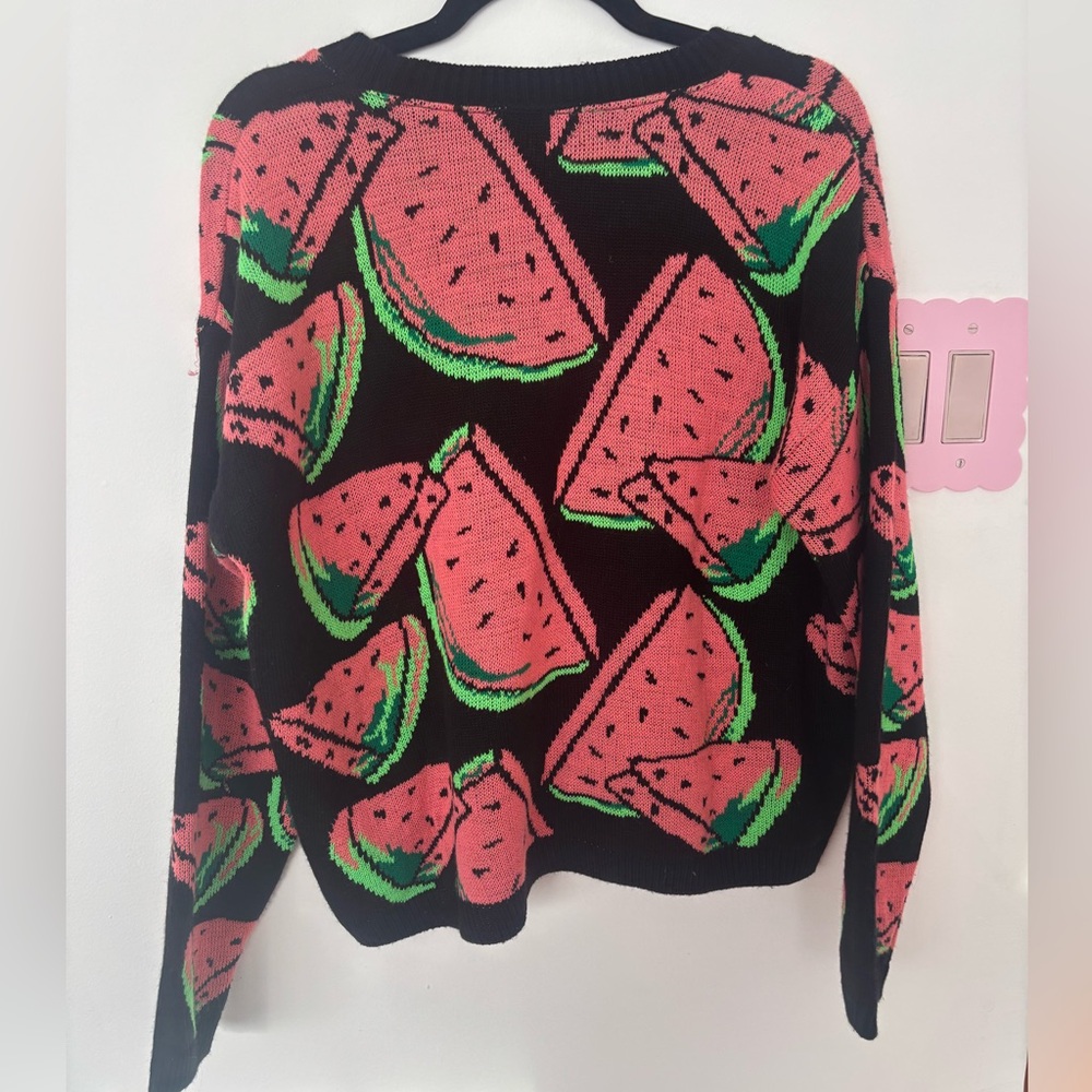River Island Black Sweater with Watermelon Print - Picture 2 of 2